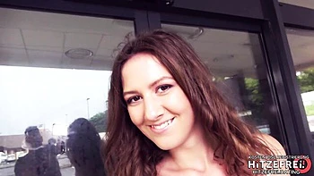 Cute Amateur Gets Public Blowjob POV