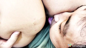 Brunette Japanese bitch gets hardcore blowjob