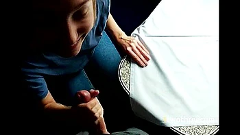 Cutie Traveler Swallows Double Cum On Train