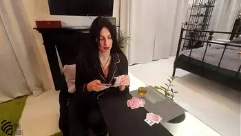 Playing cards with a hot stepmom