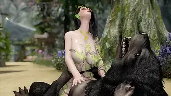 Elf Fucks Werewolf [UNCENSORED] 3D Monster Porn