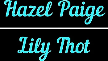 Hazel Paige & Lily Thot toy-fuck lesbian fun