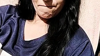 Russian Brunette Milf Masturbates on Webcam