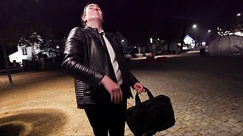 Charlie’s mature tits fucked by big white cock