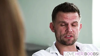 Skylar and Vince Ride Cowgirl with Busty Blowjobs