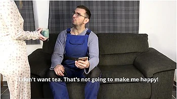 Dominant Farmer Roughly Fucks Young Wife's Tight Ass