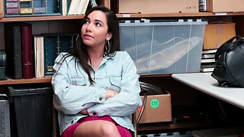 Karlee sucks Marcus' thick cock in steamy uniform blowjob