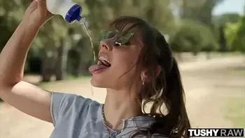 TUSHYRAW Tight hottie loves having her ass fucked hard