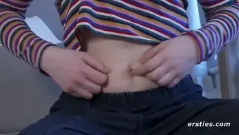 Ersties: Norwegian Cutie Rubs Her Hairy Pussy