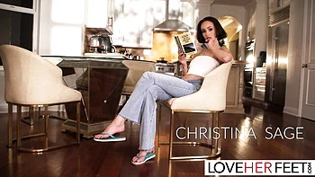 Rough Christina Sage's small tits sex