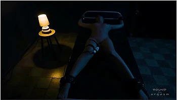 Bound Orgasm - Dyanna - Marcus - On The Bed At Night - Hitachi - Bondage