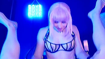 Pink Haired Goth Princess Pegging Pov