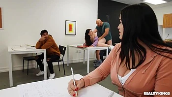 Sneaky College Classroom Anal