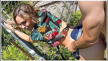 Tied Up Wife Takes Double Creampie In Public From Husband And Friend