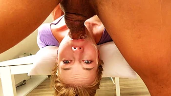 Tiny 18yo White Girl SLOPPY DEEP THROAT
