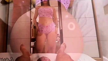 Mulher latina adora sexo matinal e mostra sua bunda grande