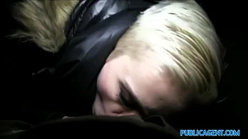 Short-haired Broken Floozie Agrees To Suck Strangers Swollen Dick