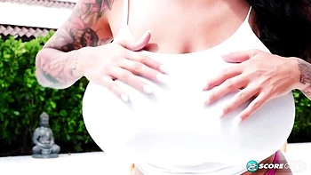 Hottie Ricki Raxxx - outdoors trailer - Hairy Coochies