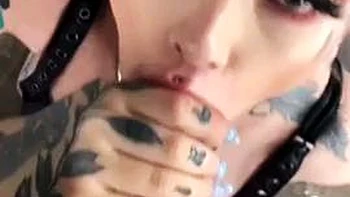 Tattooed babe 2: Blowjob, Doggy  Amateur Porn