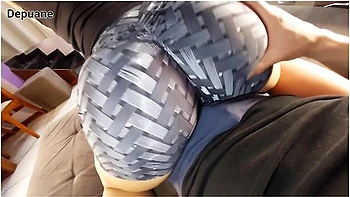 Step-sis Teases Me With Her Bubble Butt In Tight Gym Shorts Until I Cum Twice