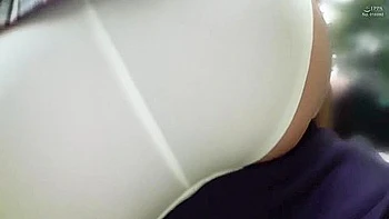 035] Exhibitionist At The Train Station, She Loves To Hug And Have Sex Bang With A Girl With A Shaved Pussy! Scene 2 - Gina Carrera