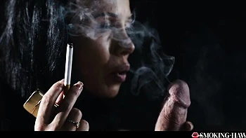 Matchless Victoria Brown and Steve Q - smoking cigarette movie - Smoking Hawt