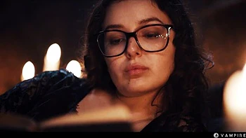 Scissoring action with dollish Leana Lovings from Vampired