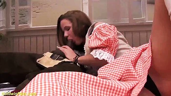 Fantastic Kid Bengala and Marina Montana - riding cock dirt - Lederhosen Gangbang