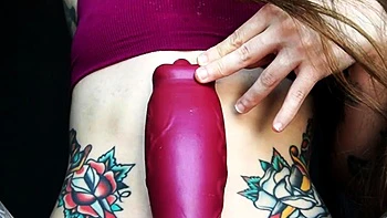 Stacked brunette goes solo toys and masturbation